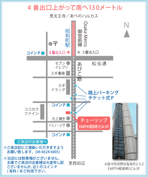 チューリップ所在地地図