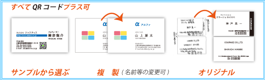 名刺印刷注文の種類